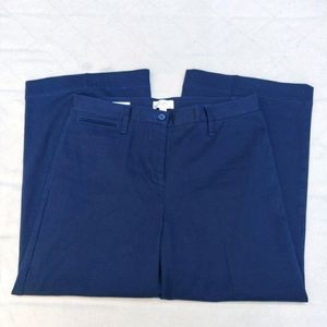 🌹Loft Outlet Wide Leg Crop Pants Navy